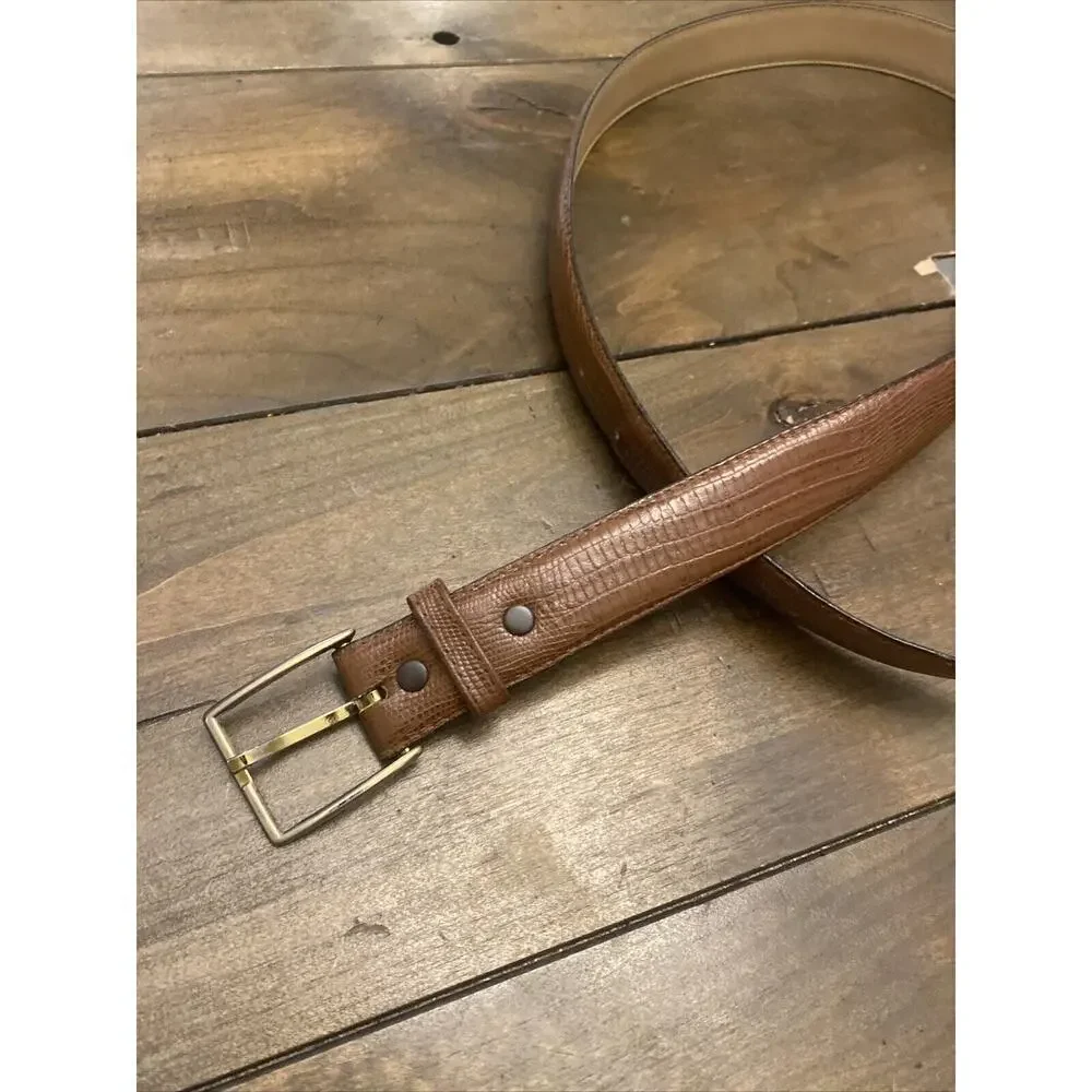 Chaucer Top Grain Cowhide Brown‎ Leather Belt Size 36